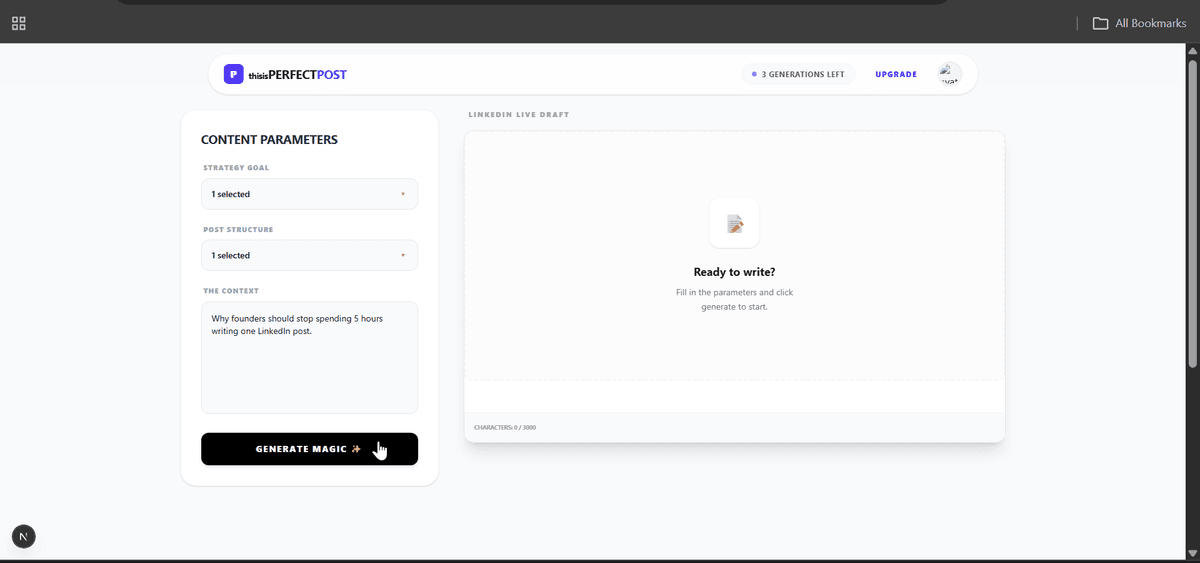 LinkedIn Authority Simulator